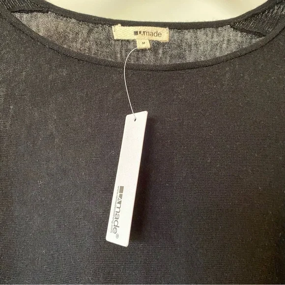 NWT LAmade Women's Stripe Three-Quarter Sleeve Boat Neck Top - Picture 10 of 12